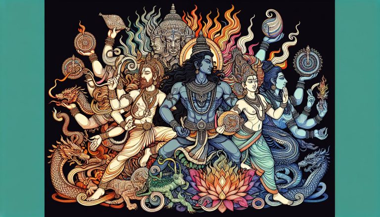Exploring Hindu Mythology Themes: Deities, Cosmic Cycles, and Moral Frameworks