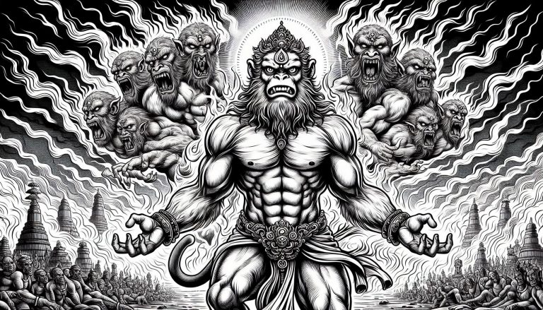 Hanuman’s Epic Fight with Ravana: A Triumph of Good Over Evil