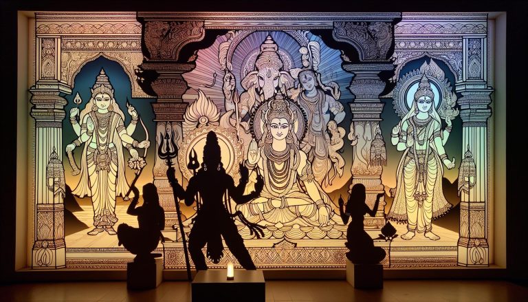 The Significance and Beauty of Hindu Deity Silhouettes in Culture and Art