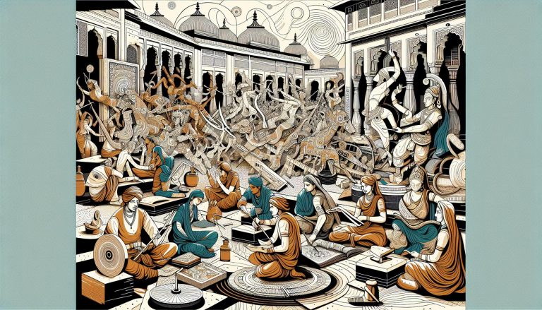 Exploring Mythological Narratives in Indian Art: Tradition Meets Modernity