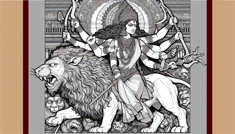 Durga’s Fierce Battle: Symbolism, Feminine Strength, and Artistic Legacy