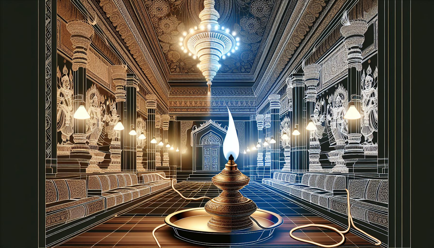 Importance of Temple Lighting: Enhancing Spirituality and Safety in Sacred Spaces
