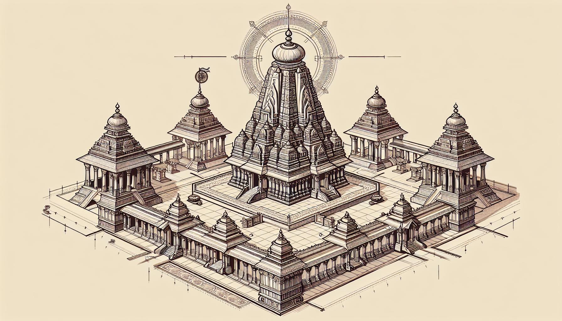Exploring the Symbolism of Temple Layouts: Insights from Indian, Egyptian, and Greek Cultures